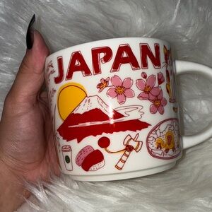 Starbucks Japan Been There Series Ceramic Mug with Red and Yellow Design 2023